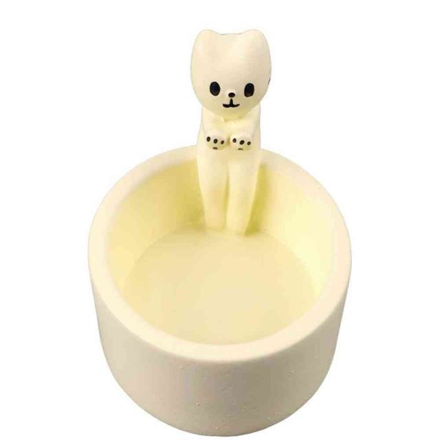 고양이 불멍 촛대 초받침