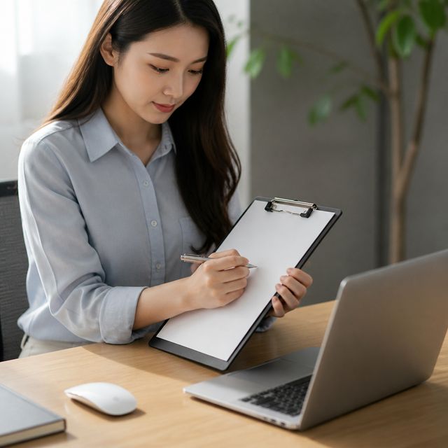 A4 서류홀더 결재판 식당 메뉴판 사무용 파일 문구 - 이미지 1