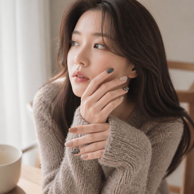 데코 네일스티커 FW 디자인 젤네일 팁