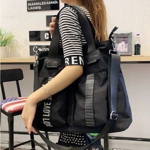 여성 캐주얼 메쉬 숄더백 포켓 넉넉한 빅사이즈 가방 - 이미지 2