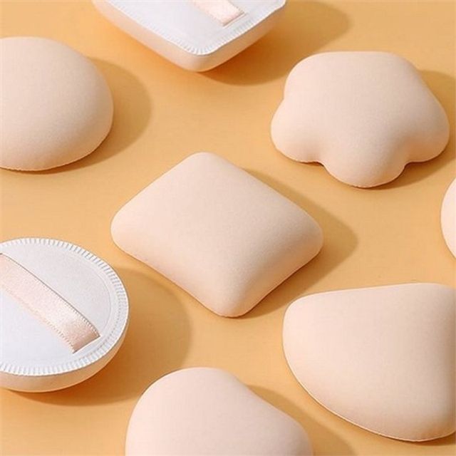 메이크업 퍼프 화장 스펀지 부드러운 파운데이션 휴대용 쿠션 도구 라운드 솜사탕 소품