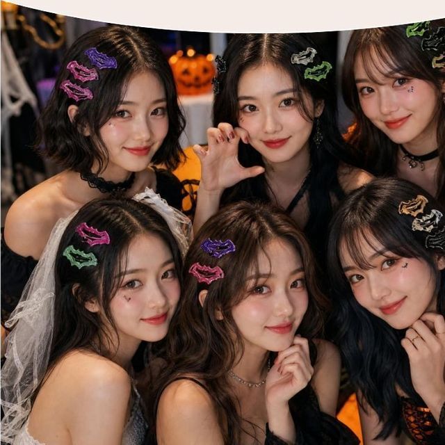 박쥐핀 똑딱핀 할로윈 머리핀 할로윈소품 헤어 악세사리 박쥐 할로윈파티 분장 소품 머리핀 - 이미지 3