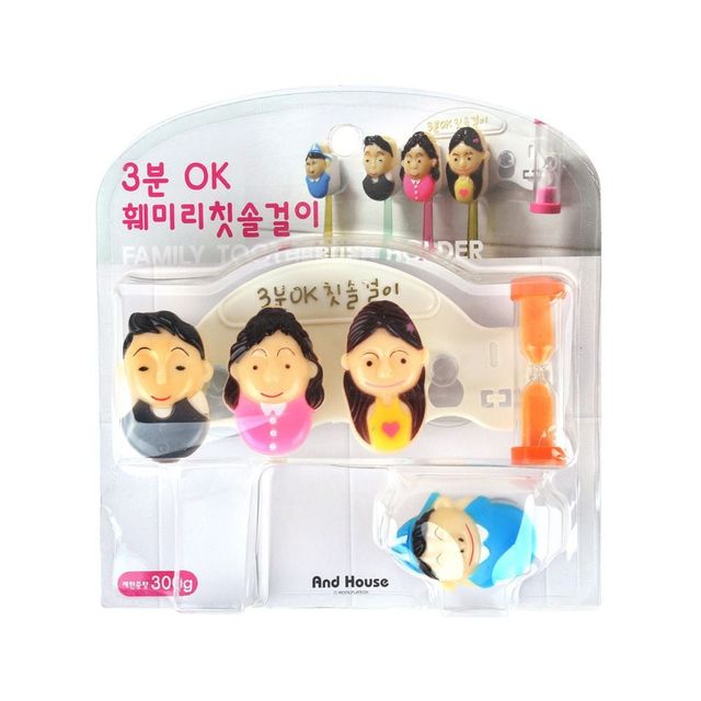 3분OK 칫솔걸이 대형, 흰색 욕실용품 벽걸이형 - 이미지 1