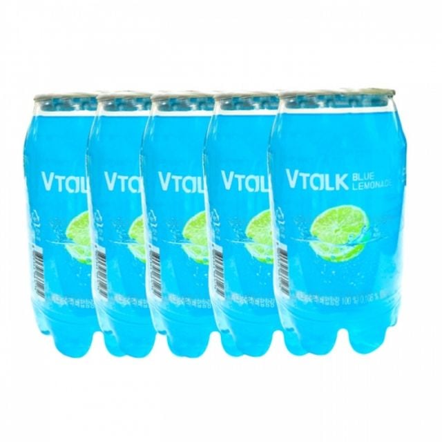 브이톡 블루레몬에이드 블루레몬 핑크복숭아 혼합 제로 에이드 350ml 5개