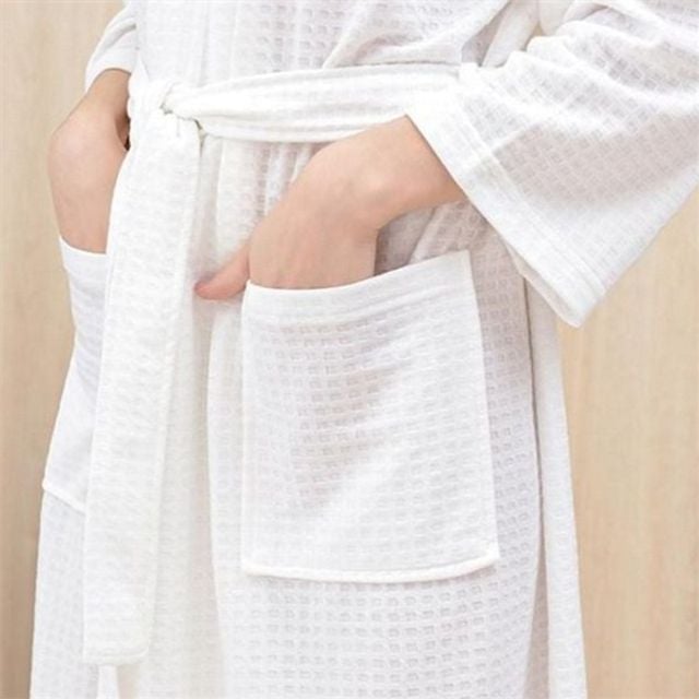 커플 목욕 가운 극세사 목욕 가운 신혼부부 라운지 웨어 데일리 와플 호텔 잠옷 로브 수면