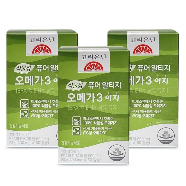 고려은단 식물성 알티지 오메가3 이지 3개