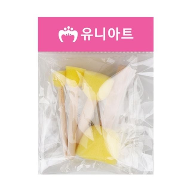 혜명몰 유니아트 도장찍기스펀지 3번 - 개 (1개입) 리본재료 가방부자재 만들기키트 미술만들기 미술재료 - 이미지 1