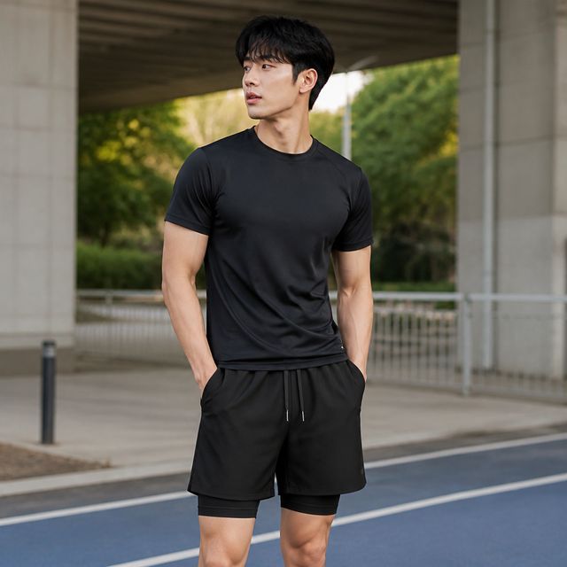 남성 헬스 러닝 팬츠 하의 수영복 레깅스 일체형 비치웨어