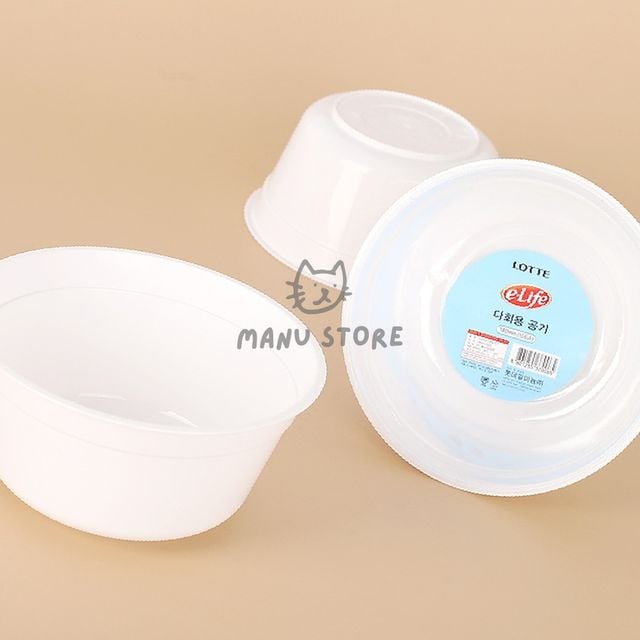 배달음식용기 국그릇 다회용 공기 10개입 13cm