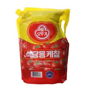 오뚜기 식당용 케찹 뚜껑팩 3.3kg 대용량 소스 - 이미지 2