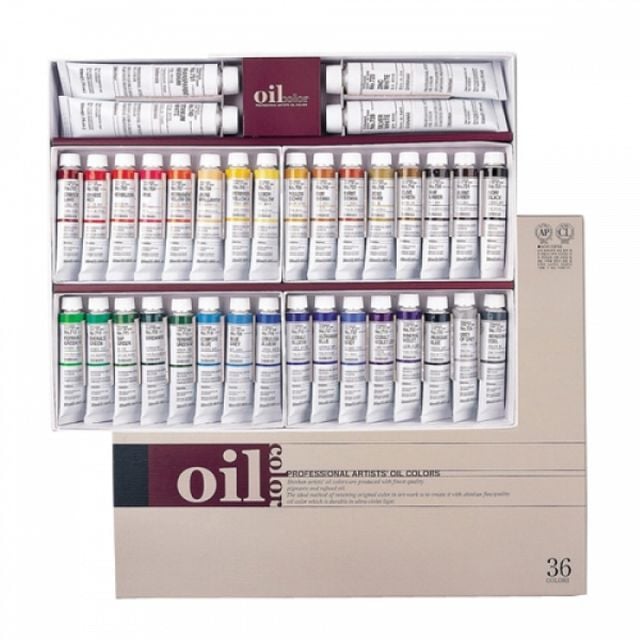 유화물감 오일컬러 미술용품 오일 미술 도구 20ml 36색 화구 재료