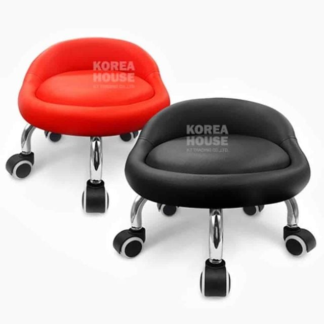 등받이의자 간이의자 작업실의자 바퀴달린의자 앉은뱅이의자