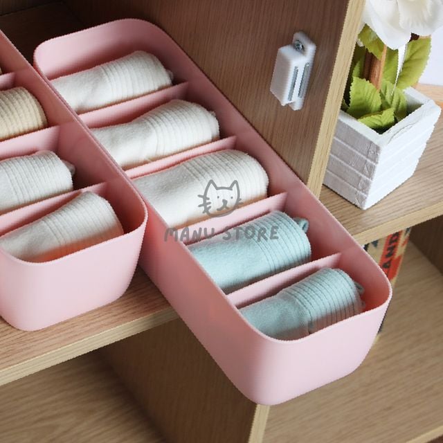 속옷소품 속옷수납장 5칸 속옷정리함 핑크