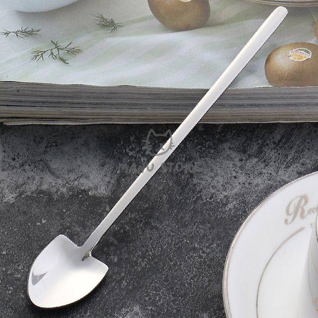 가정용품 요거트스푼 삽모양 롱 티스푼 18cm