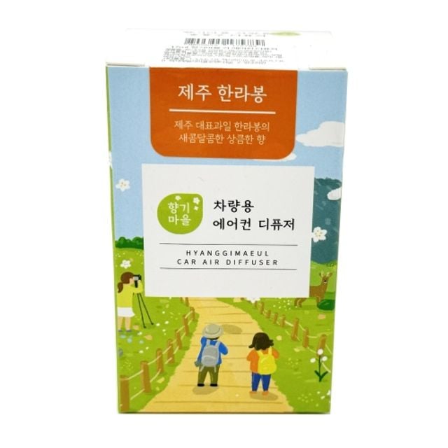 혜명몰 더허브샵 향기마을 차량용 에어컨 디퓨저 제주한라봉 / 17ml - 개 (1개입) 차량냄새제거 송풍구디퓨