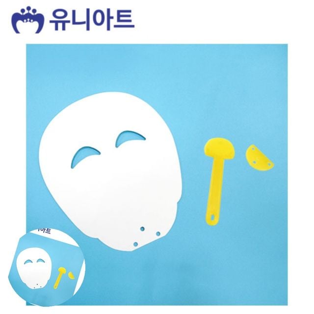 부채만들기재료 어린이DIY 종이 부채 하회탈 5개입