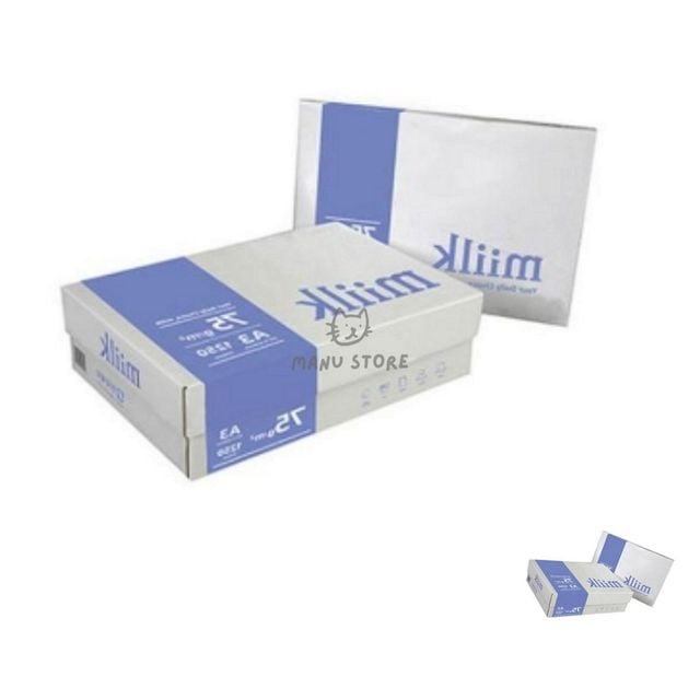 복사종이 250매묶음 복사용지A3 밀크75g 250매X5권