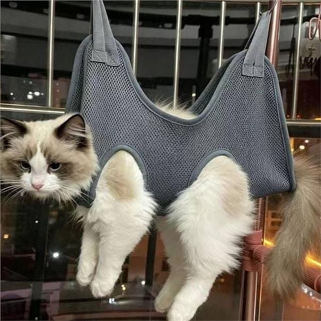 고양이 반려동물 미용 해먹 보조 강아지 목욕 받침대 용품 슬링