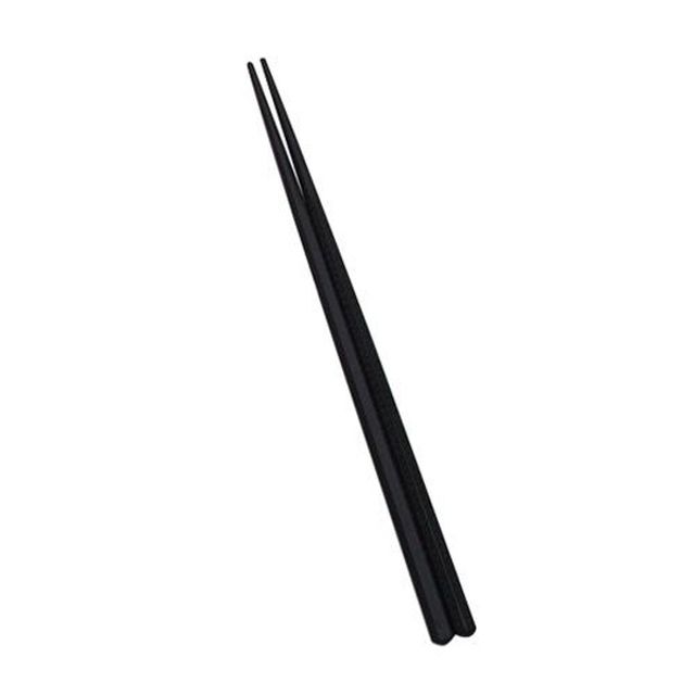 멜라민검정저분 티크육각 22cm 감성 홈카페 젓가락