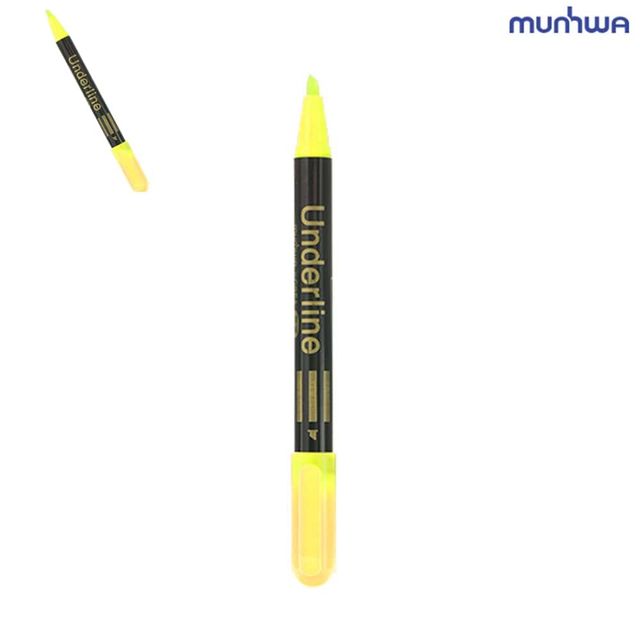 형광펜 4mm 노란색 6개입 색깔펜 다꾸펜 공부펜 노란형광펜