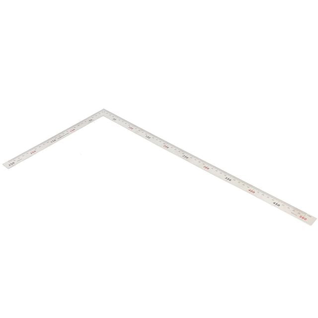 ㄱ쇠자 50cm 양면 눈금 스틸자 곡자 기역자 사무용