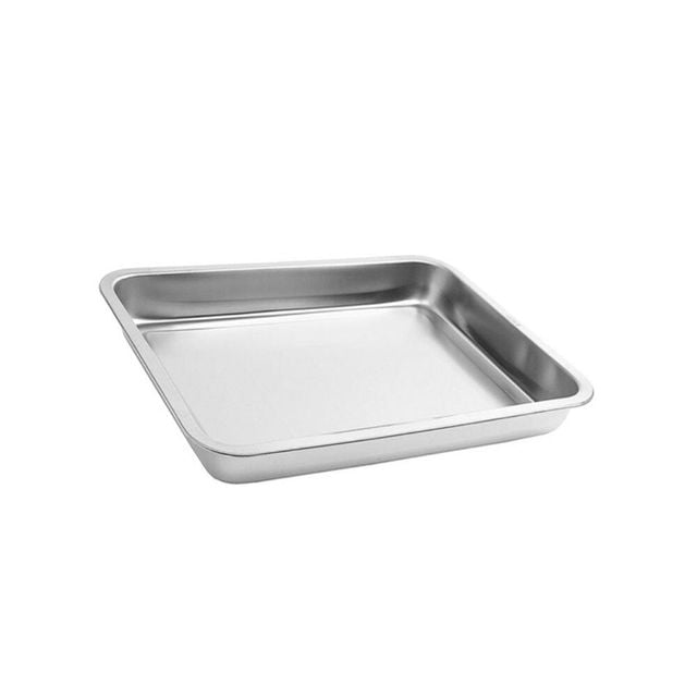 라운드 사각 스텐 트레이 36x27x3.5cm 스텐레스쟁반 스텐사각통 쟁반