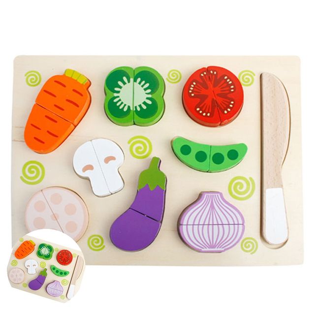 초등과학교구 유아블록퍼즐 베지터블 슬라이스 17pcs