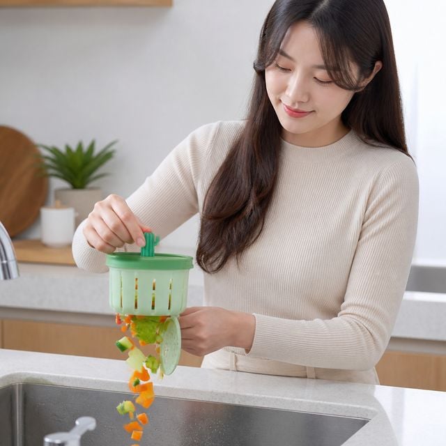 싱크대 배수구 거름망 선인장 배수트랩 주방 망사형 배수망