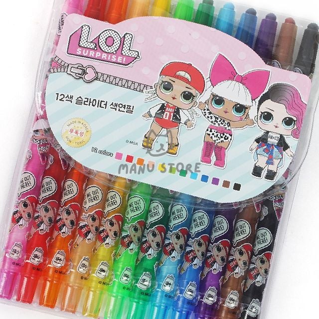 색연필12색 부드러운색연필 12색 슬라이더 색연필
