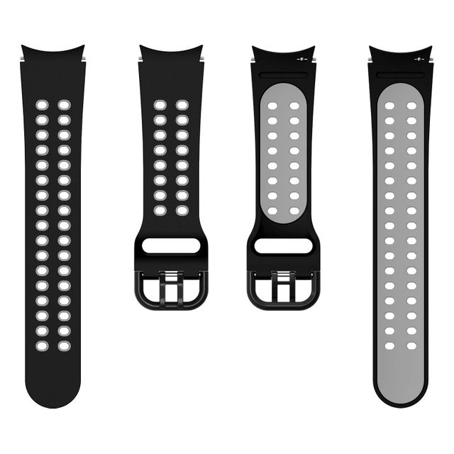 갤럭시워치7 날개형 마린 스포츠밴드 투톤 실리콘 스트랩 40mm 44mm - 이미지 3