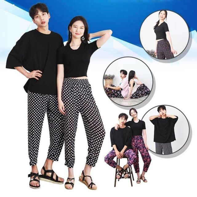 TBZ 남녀공용 패턴형디자인 아이스 쿨팬츠 여름바지