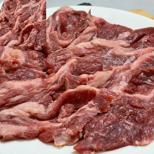 미국산 초이스 소고기 살치살 2팩 냉장육 부채살 200g 포장