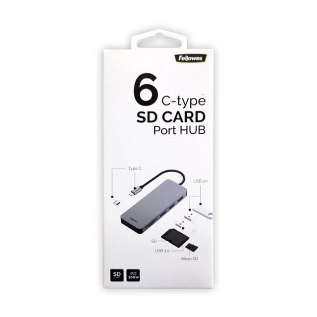 펠로우즈 C타입 6IN1 SD카드 포트허브 CRC100007974 (1개입)