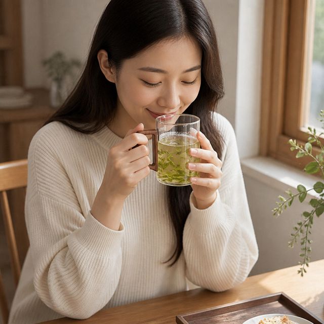 티머그컵 거름망 포함 유리 찻잔 홈카페 차우림 티웨어를 위한 내열 유리컵