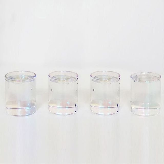 작은 술잔 4개 세트 45ml 미니컵 투명 유리 - 이미지 1