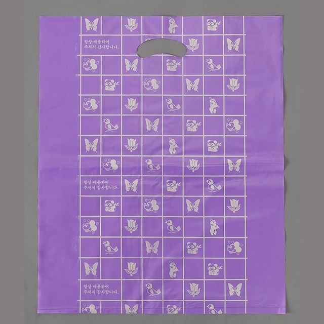 양장 비닐봉투 40x50cm 보라 100p