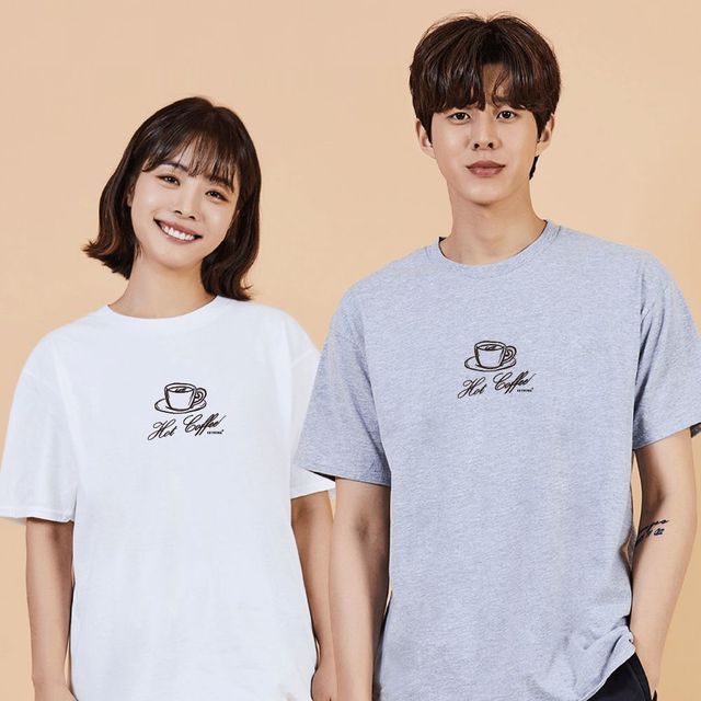 키밍 맨투맨 후드티 커피 커스텀반팔티 여자반팔티
