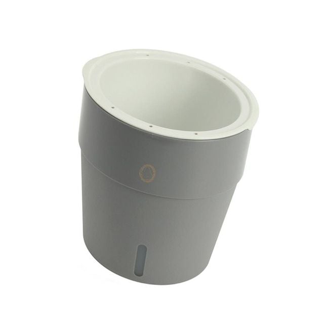 저면관수화분 16.5x17cm 그레이 원형플라스틱화분 원형화분 급수화분