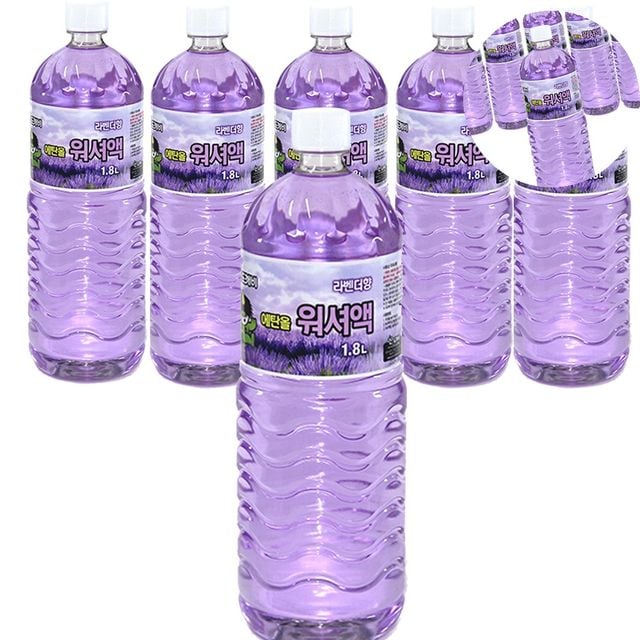 발수워셔액 사계절워셔액 에탄올 워셔액 1.8L 6개