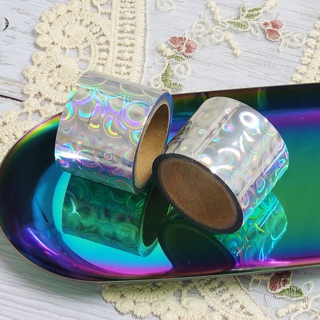 실버 테이프 30mm 원형
