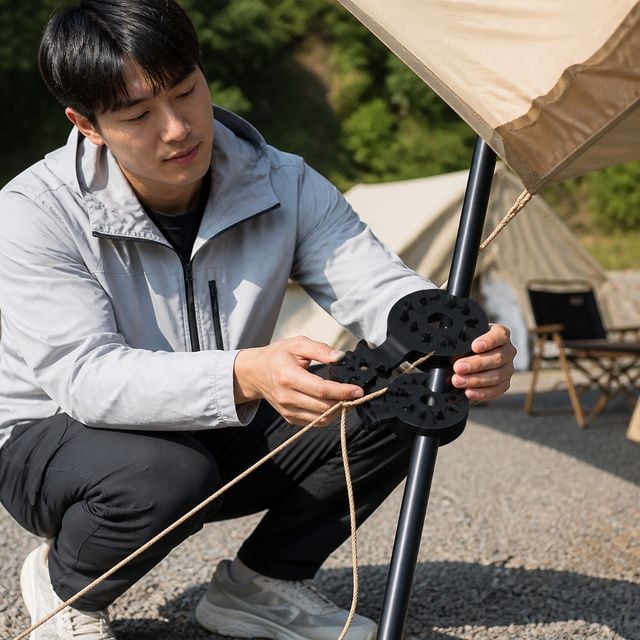 타프 고정용 텐트 홀더 대형 10cm 캠핑 장비 그늘막 집게 설치 용품