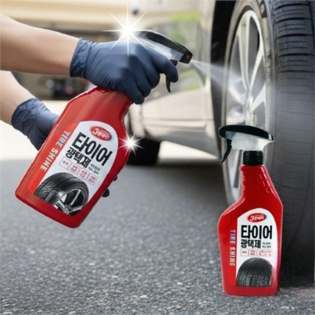 차량용 타이어 광택제 650ml 자동차 타이어 광택제 셀프 코팅 보호 외장 관리제 세차