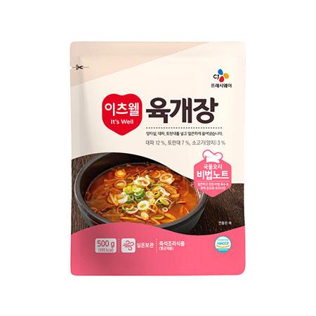 이츠웰 육개장 레토르트 500g 20개 즉석국 즉석탕 간편조리식품 간편조리국 육개장 간편육개장 간편조리육개장 이츠웰육개장 캠핑요리 캠핑음식