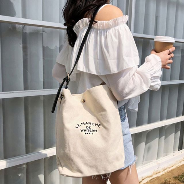 넓은 수납 캐주얼 디자인 가죽 스트랩 데일리 에코백 - 이미지 1