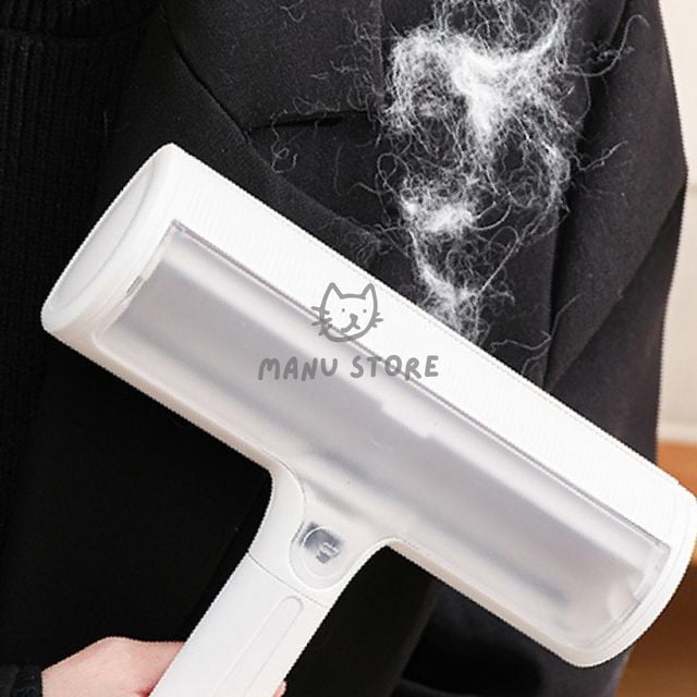 강아지털청소기 물세척 반려동물 털제거 돌돌이 화이트