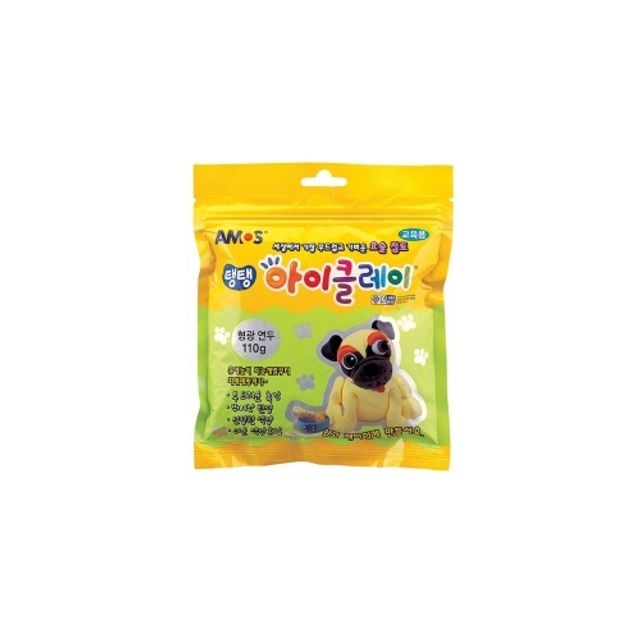 혜명몰 아모스 6000 탱탱아이클레이 110g 형광연두 - 박스 (50개입) 클레이테이블 클레이재료 찰흙놀이 클 - 이미지 1