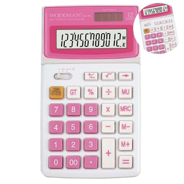 사무용계산기 전자계산기 계산기 핑크