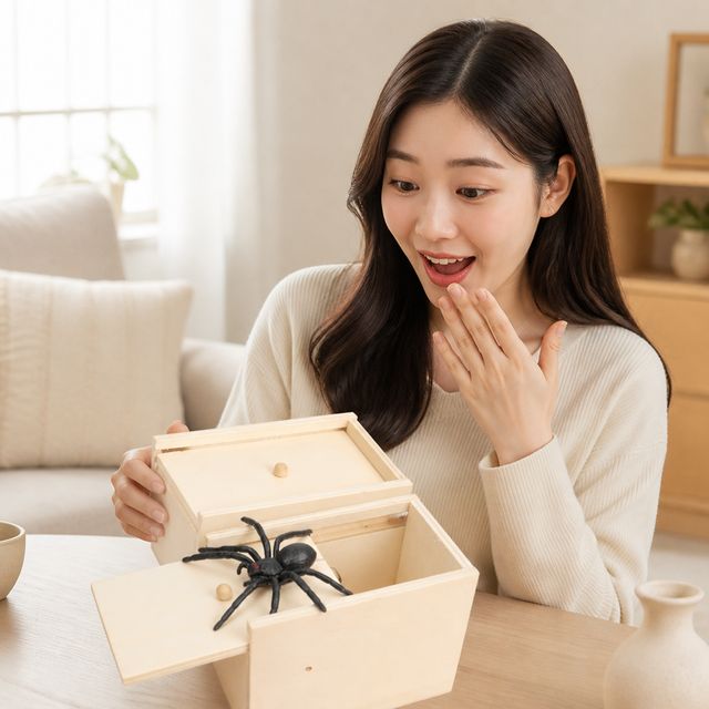 할로윈 파티 장난감 거미 상자 깜짝 소품 - 이미지 1