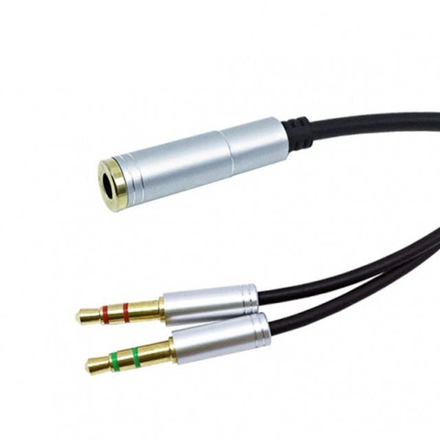 이어폰 마이크 분배 Y젠더 컴퓨터 AUX 3.5mm 케이블