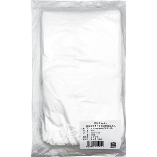 108553 야채봉투 야채봉투40L(100매) 백색